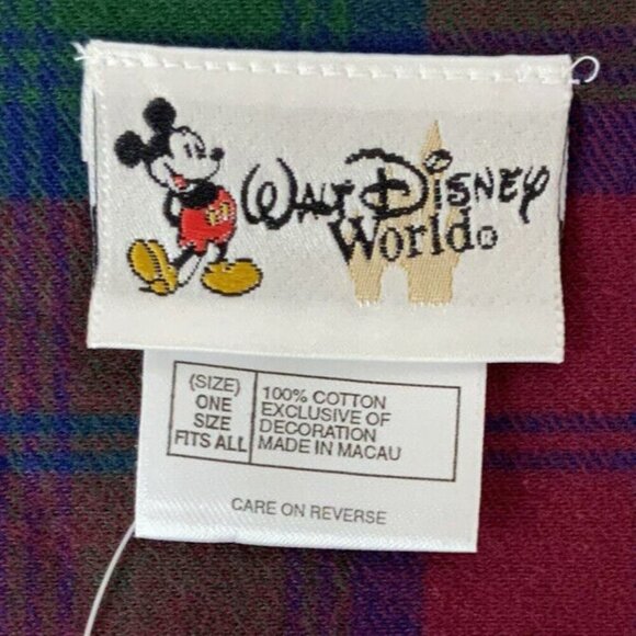 Walt Disney World Sleep Shirt Nightgown Sleepy Minnie Plaid One Size Fits All - Picture 4 of 7